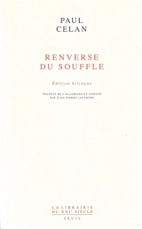Renverse du souffle - Paul Celan
