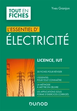 L'essentiel d'électricité : licence, IUT - Yves Granjon
