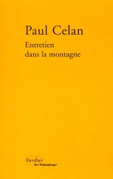 Entretien dans la montagne - Paul Celan