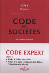 Code des sociétés 2022 : annoté & commenté
