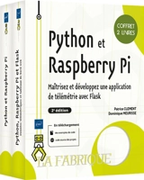 Python et Raspberry Pi : maîtrisez et développez une application de télémétrie avec Flask : coffret 2 livres - Patrice Clément