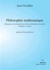 Philosophie mathématique - Jean Cavaillès