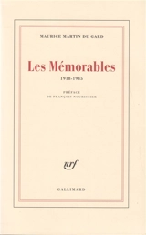 Les mémorables : 1918-1945 - Maurice Martin Du Gard