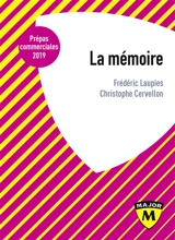 La mémoire : prépas commerciales 2019 - Frédéric Laupies