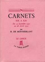 Carnets. Vol. 1. 1930-1932 - Henry de Montherlant