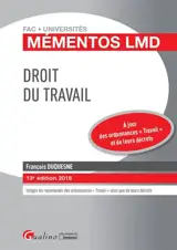 Droit du travail : 2018 - François Duquesne