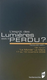 L'esprit des Lumières est-il perdu ? - Forum Le Monde Le Mans (18 ; 2006)