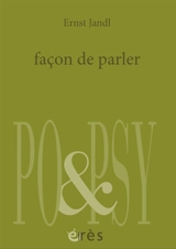 Façon de parler - Ernst Jandl