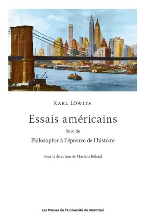 Essais américains - Karl Löwith