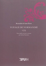 Voyage de Normandie : 1775 - Bernardin de Saint-Pierre