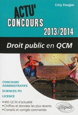 Droit public 2013-2014 en QCM - Eddy Fougier