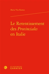 Le retentissement des Provinciales en Italie - Maria Vita Romeo