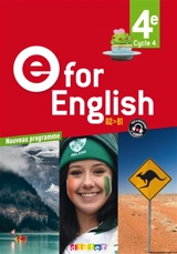 E for English 4e, cycle 4, A2-B1 : nouveau programme