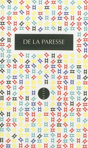 De la paresse - Robert Louis Stevenson