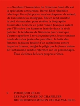 Pourquoi je lis Les fantômes du chapelier de Georges Simenon : comme un trou lumineux dans le trottoir - Balval Ekel