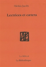 Lectrices et caetera - Michéa Jacobi