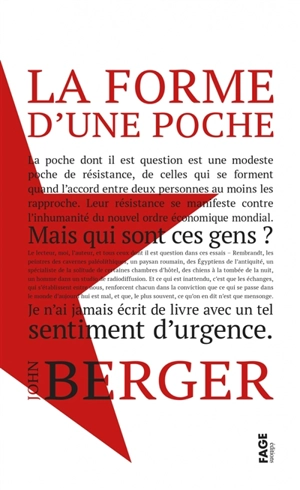 La forme d'une poche - John Berger