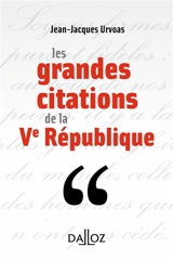 Les grandes citations de la Ve République - Jean-Jacques Urvoas