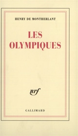 Les olympiques - Henry de Montherlant