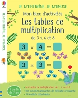 Les tables de multiplication de 3, 4, 6 et 8 : mon bloc d'activités - Sam Smith