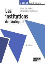 Les institutions de l'Antiquité - Jean Gaudemet