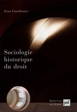 Sociologie historique du droit - Jean Gaudemet