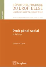 Droit pénal social - Charles-Eric Clesse