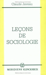 Leçons de sociologie - Claude Javeau