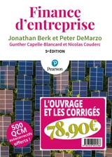 Finance d'entreprise : l'ouvrage et les corrigés - Jonathan Berk