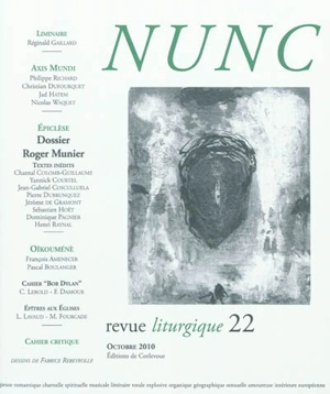 Nunc, n° 22. Roger Munier - Jérôme de Gramont