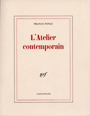 L'Atelier contemporain - Francis Ponge