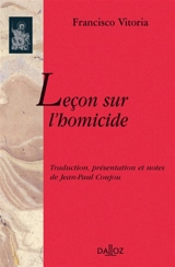Leçon sur l'homicide - Francisco de Vitoria