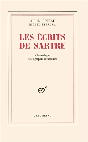 Les Ecrits de Sartre - Michel Contat