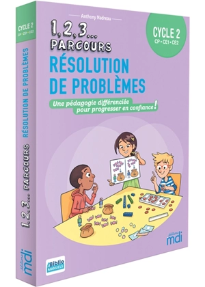 1, 2, 3... parcours, résolution de problèmes CP, CE1, CE2, cycle 2 - Anthony Nadreau