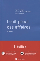 Droit pénal des affaires - Agathe Lepage