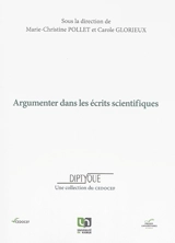 Argumenter dans les écrits scientifiques