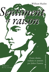 Sentiment et raison - William Hazlitt