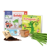 Kit activité semis haricot, je crée mon potager maison : explore, comprends, agis ! : activité Montessori - Mahou studio