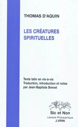 Les créatures spirituelles - Thomas d'Aquin