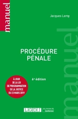 Procédure pénale - Jacques Leroy