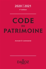 Code du patrimoine : annoté & commenté : 2020-2021