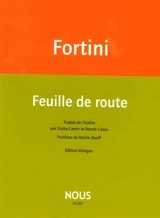 Feuille de route - Franco Fortini