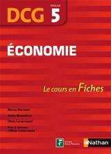 Economie, DCG épreuve 5 - Dalila Bonenfant