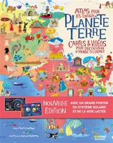 Planète Terre : atlas pour les enfants : cartes & vidéos pour découvrir le monde et l'espace - Enrico Lavagno