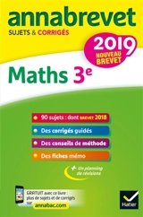 Maths 3e : nouveau brevet 2019