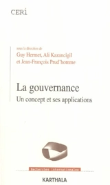 La gouvernance : un concept et ses applications