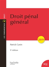Droit pénal général : 2019 - Patrick Canin