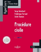 Procédure civile - Serge Guinchard