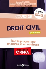 Cours de droit civil 2022 : tout le programme en fiches et en schémas - Armand Dadoun