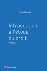Introduction à l'étude du droit - Philippe Malinvaud